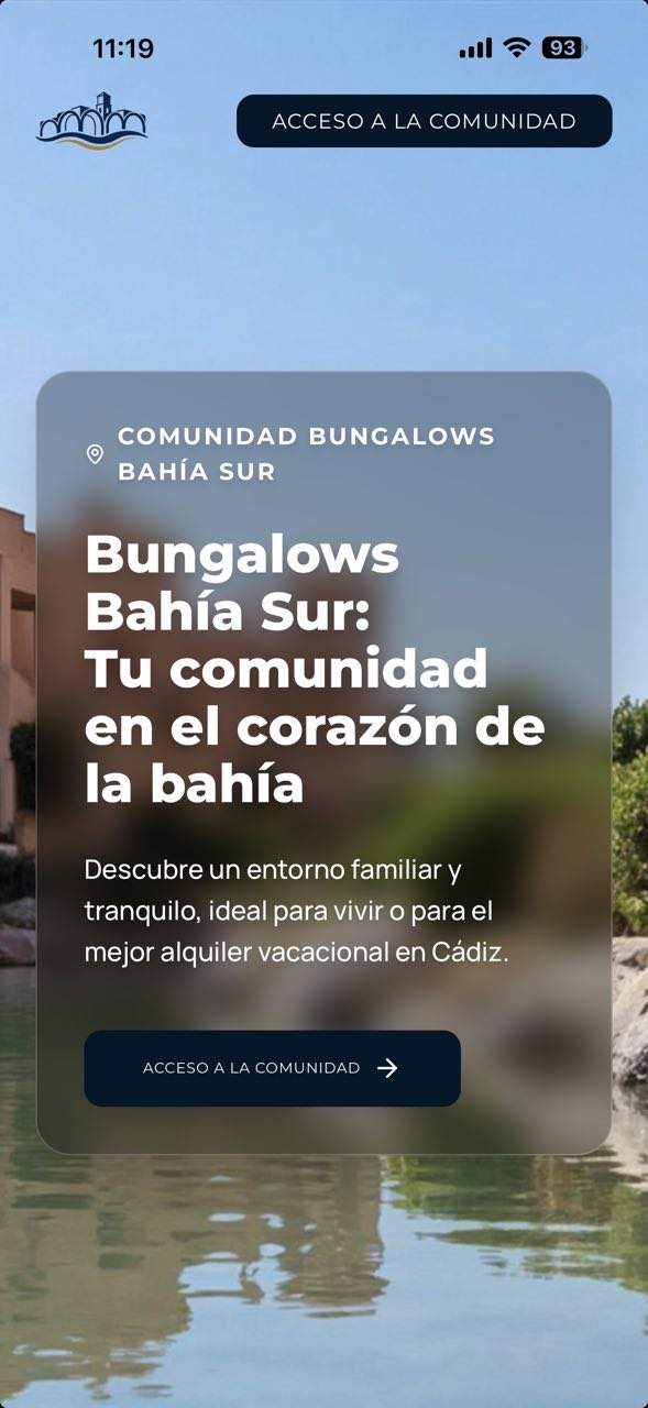 App comunidad Bungalows Bahía Sur